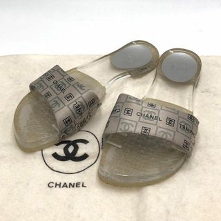 シャネル(CHANEL)の［美品］シャネル　スポーツライン　クリアソール　スライドサンダル　ココマーク(サンダル)