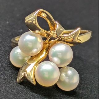 ミキモト(MIKIMOTO)の872 ミキモトパールリングK18YGイエローゴールド10号(リング(指輪))