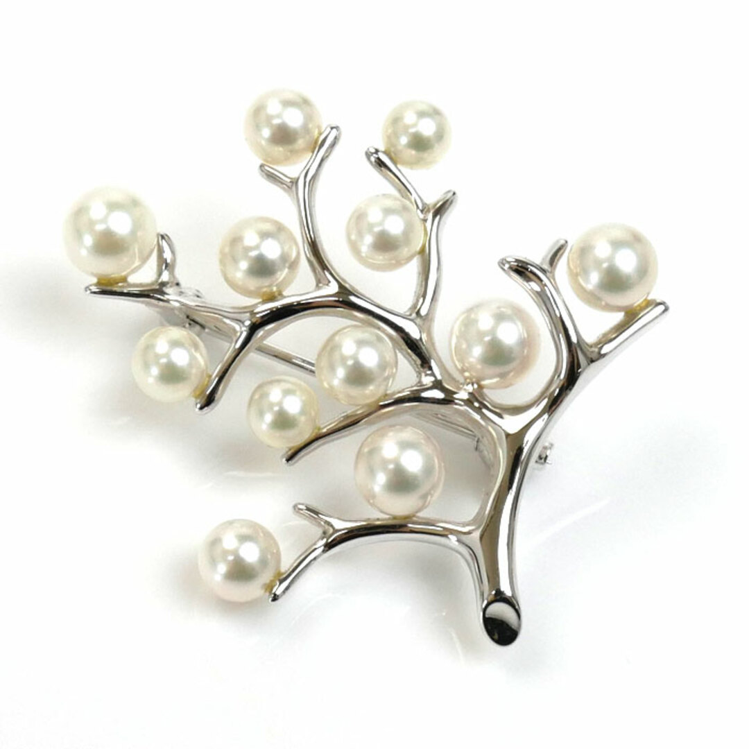 MIKIMOTO(ミキモト)のMIKIMOTO ミキモト シルバー 幸福の木 ブローチ PB-357S パール約3.8～5.0mm 4.6g レディース【中古】【美品】 レディースのアクセサリー(ブローチ/コサージュ)の商品写真