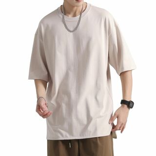 [Easykode] Tシャツ メンズ 夏服 半袖 ティーシャツ 無地 トップス(その他)