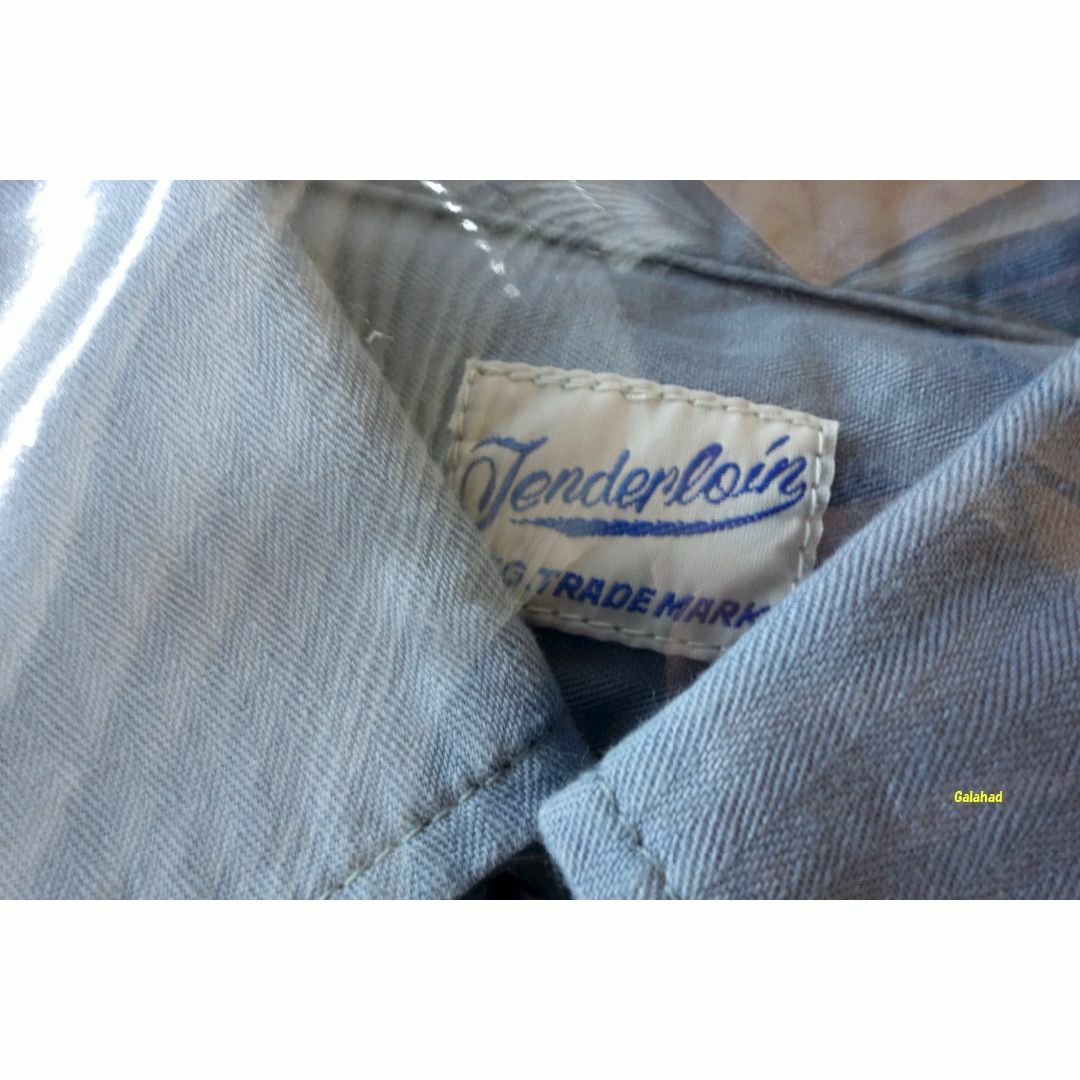 TENDERLOIN(テンダーロイン)のTenderloin テンダーロイン 半袖 ワークシャツ M 青 メンズのトップス(シャツ)の商品写真
