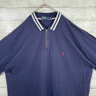 ポロラルフローレン(POLO RALPH LAUREN)の①35q ポロラルフローレン ハーフジップ 半袖ポロシャツ 3XLT(ポロシャツ)