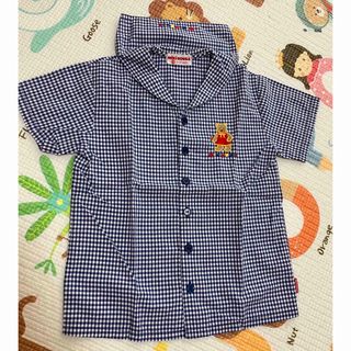 ミキハウス(mikihouse)の未使用に近いミキハウス　セーラーチェックシャツ(Tシャツ/カットソー)