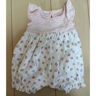 ベビーギャップ(babyGAP)のベビーギャップ　babyGAP ショートオール　花柄(ロンパース)