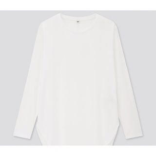 ユニクロ(UNIQLO)のコットンロングシャツテールT(Tシャツ(長袖/七分))