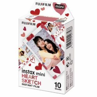 FUJIFILM instax mini チェキフィルム 10枚入 (ハート)(その他)