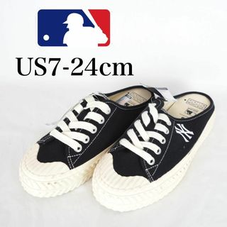 MLB*新品*スニーカーサンダル*7-24cm*黒*M5887