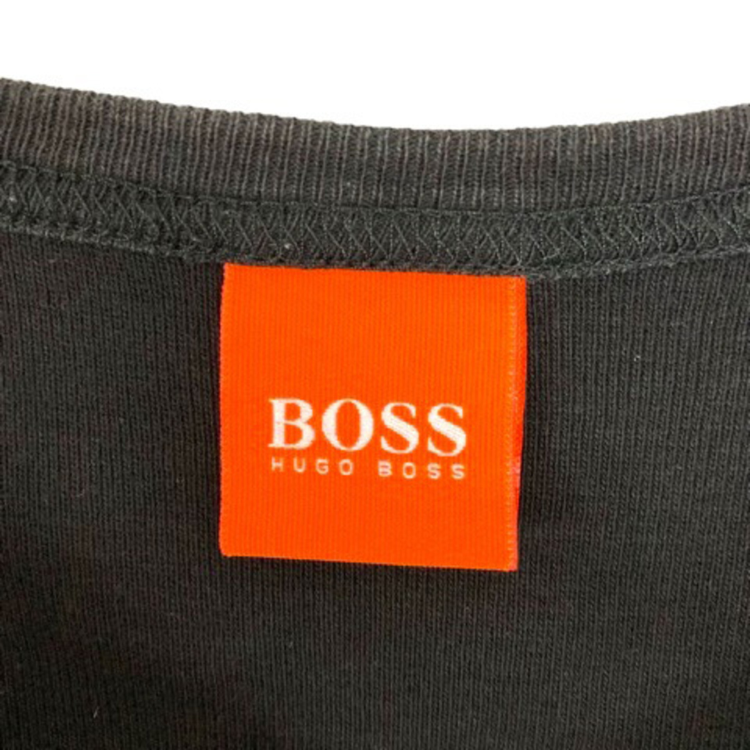 HUGO BOSS(ヒューゴボス)のヒューゴボス Tシャツ クルーネック コットン ラインストーン 半袖 S 黒 メンズのトップス(Tシャツ/カットソー(半袖/袖なし))の商品写真