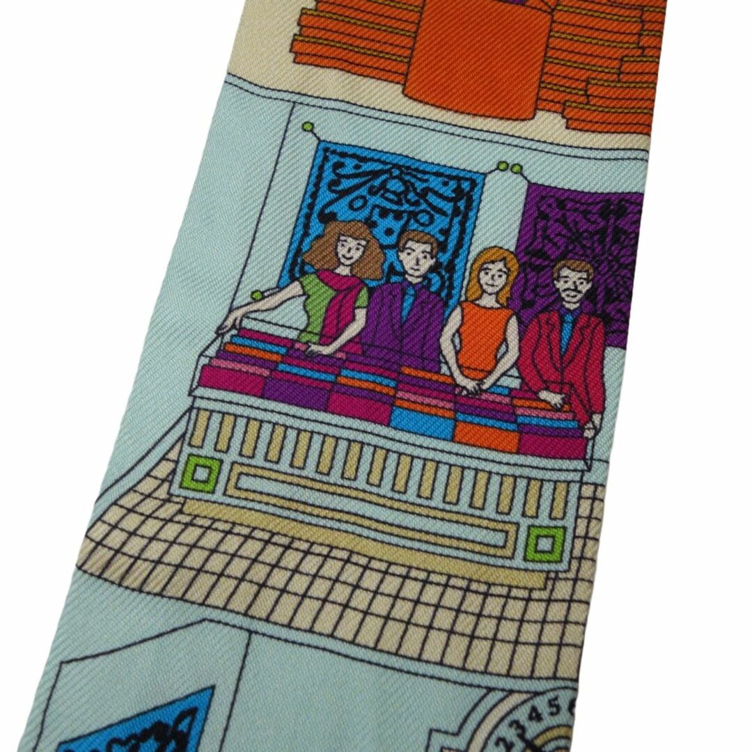 Hermes(エルメス)のHERMES エルメス スカーフ ツイリー メゾンドカレ シルク マルチカラー/180360【中古】 ハンドメイドのファッション小物(スカーフ)の商品写真