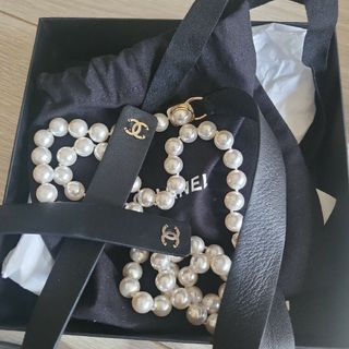 シャネル(CHANEL)のシャネル　パール　レザー　ベルト(ベルト)