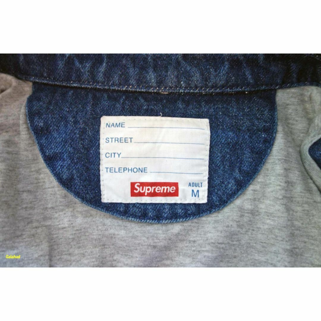 Supreme(シュプリーム)のSupreme 13AW Denim Coaches jacket 青 M メンズのジャケット/アウター(Gジャン/デニムジャケット)の商品写真