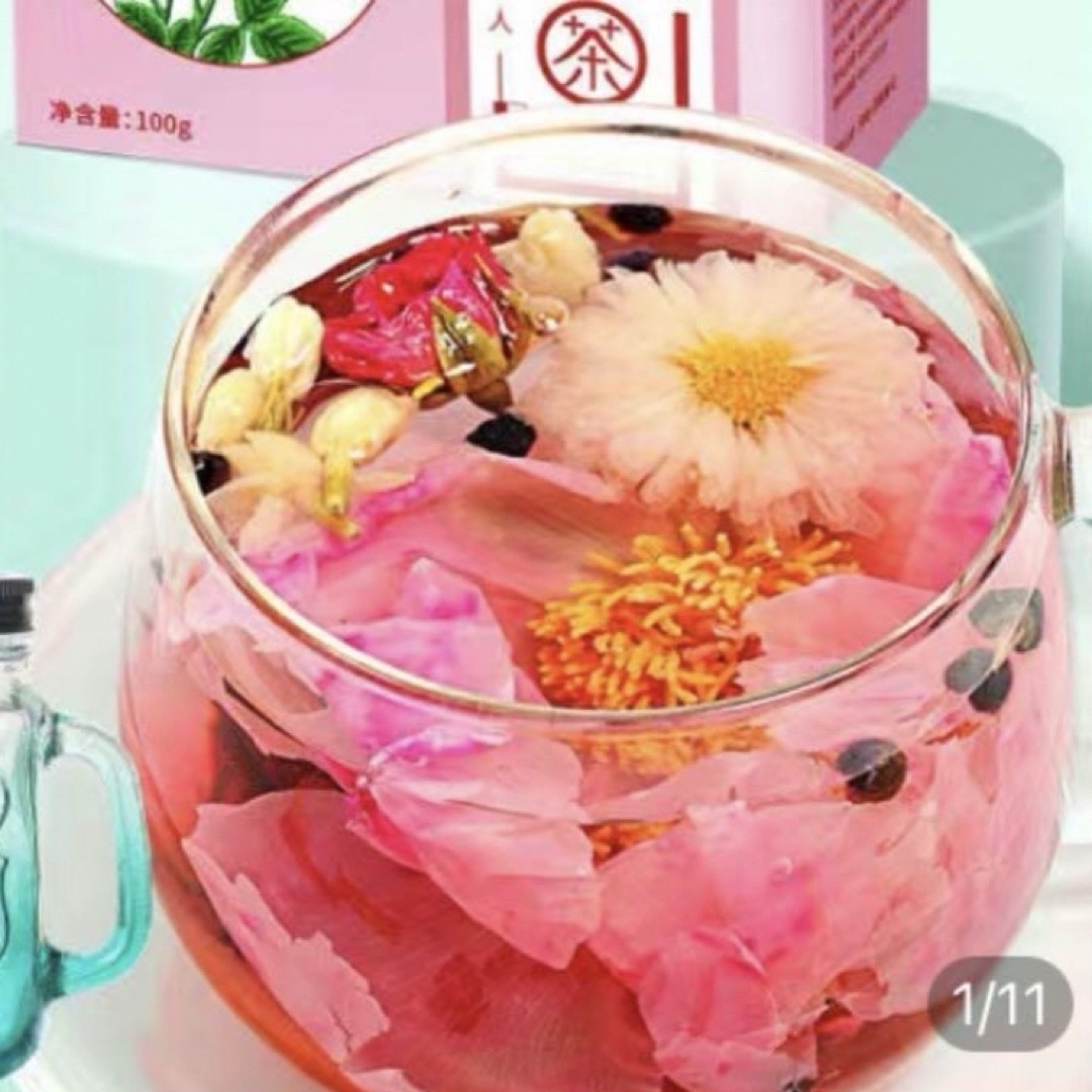 ローゼルティー ローズ　ジャスミンティー 中国漢方茶　ハーブティー　美容茶 食品/飲料/酒の飲料(茶)の商品写真