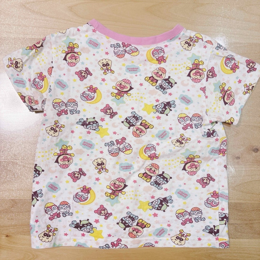 アンパンマン　綿100% 半袖　半ズボン　パジャマ　100cm キッズ/ベビー/マタニティのキッズ服女の子用(90cm~)(パジャマ)の商品写真