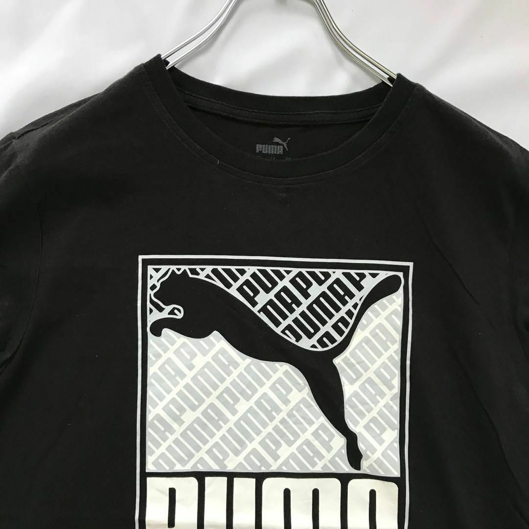 PUMA(プーマ)のpuma プリントTシャツ デカロゴBLACK Lサイズ メンズのトップス(Tシャツ/カットソー(半袖/袖なし))の商品写真