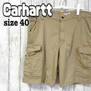 カーハート(carhartt)のカーハート カーゴショーツ チノ ショートパンツ 40ベージュ ビッグサイズ古着(ショートパンツ)