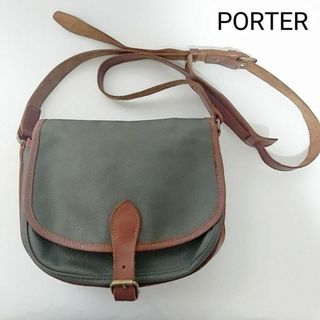 ポーター(PORTER)のポーター　PORTER　ショルダーバッグ　グリーン　レザー(ショルダーバッグ)