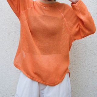 フィーニー(PHEENY)のPHEENY for 1LDK BASKET MESH RAGLANSLEEVE(カットソー(長袖/七分))