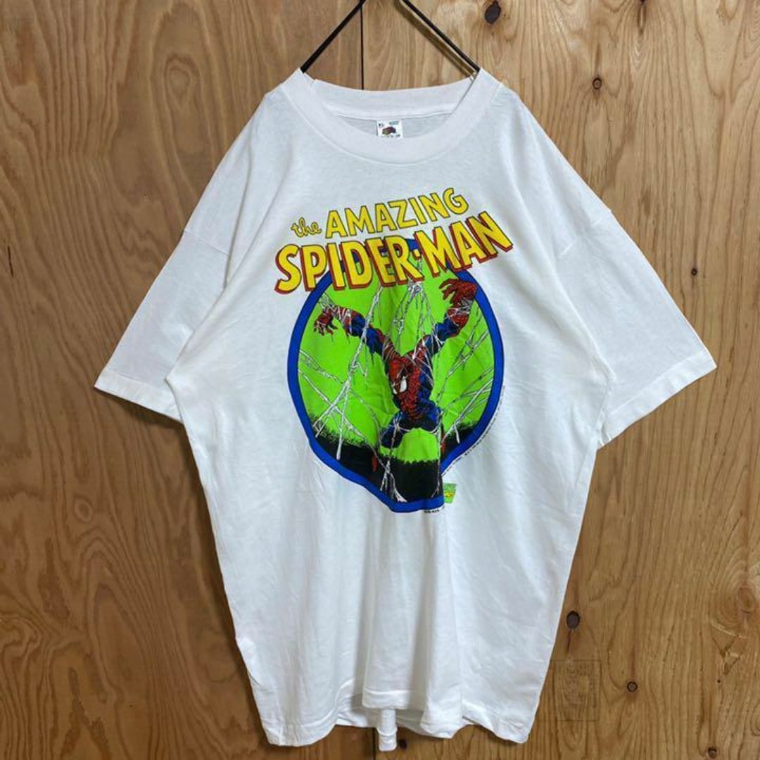 FRUIT OF THE LOOM(フルーツオブザルーム)の激レア スパイダーマン フルーツオブザルーム Tシャツ USA古着 90s 半袖 メンズのトップス(Tシャツ/カットソー(半袖/袖なし))の商品写真