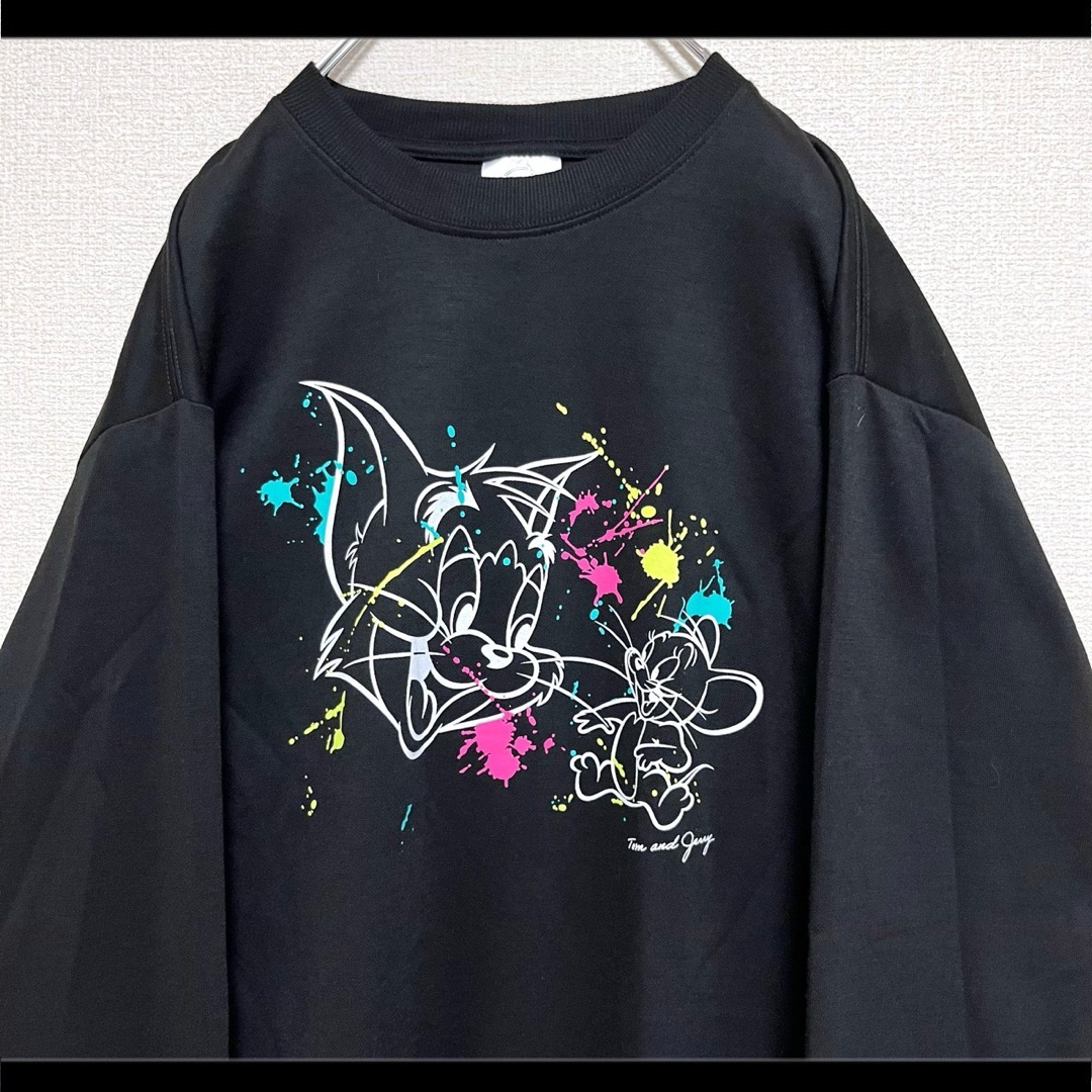 トムとジェリー ロンT Tシャツ 長袖 両面プリント L キャラ物 メンズのトップス(Tシャツ/カットソー(七分/長袖))の商品写真