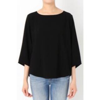 アパルトモンドゥーズィエムクラス(L'Appartement DEUXIEME CLASSE)のアパルトモン　コルピエロ　3/4 Sleeve Blouse  ブラック(シャツ/ブラウス(長袖/七分))