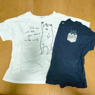 ハートマーケット(Heart Market)のハトマ ゆるねこTシャツ 2枚セット(Tシャツ(半袖/袖なし))