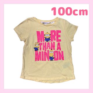 エイチアンドエム(H&M)のH&M 綿100%半袖Tシャツ　ミニオン　イエロー　100cm(Tシャツ/カットソー)