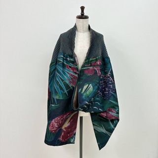 ISSEY MIYAKE - 名作 美品 イッセイミヤケ 花柄 ジャングル 柄 変形 プリーツ ストール