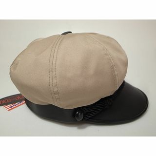 ニューヨークハット(NEW YORK HAT)のUSA製ニューヨークハットCotton Brandoモーターサイクル新品カーキM(キャスケット)