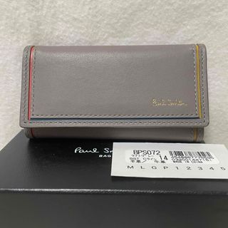 ポールスミス(Paul Smith)の新品 ポールスミス PAULSMITH キーケース グレー 羊革 牛革(キーケース)