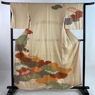 訪問着 身丈158.5cm 裄丈66cm 正絹 秀品 【中古】(着物)