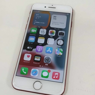 アイフォーン(iPhone)のiPhone7 　128GB 　SIMフリー　レッド　A1779(スマートフォン本体)