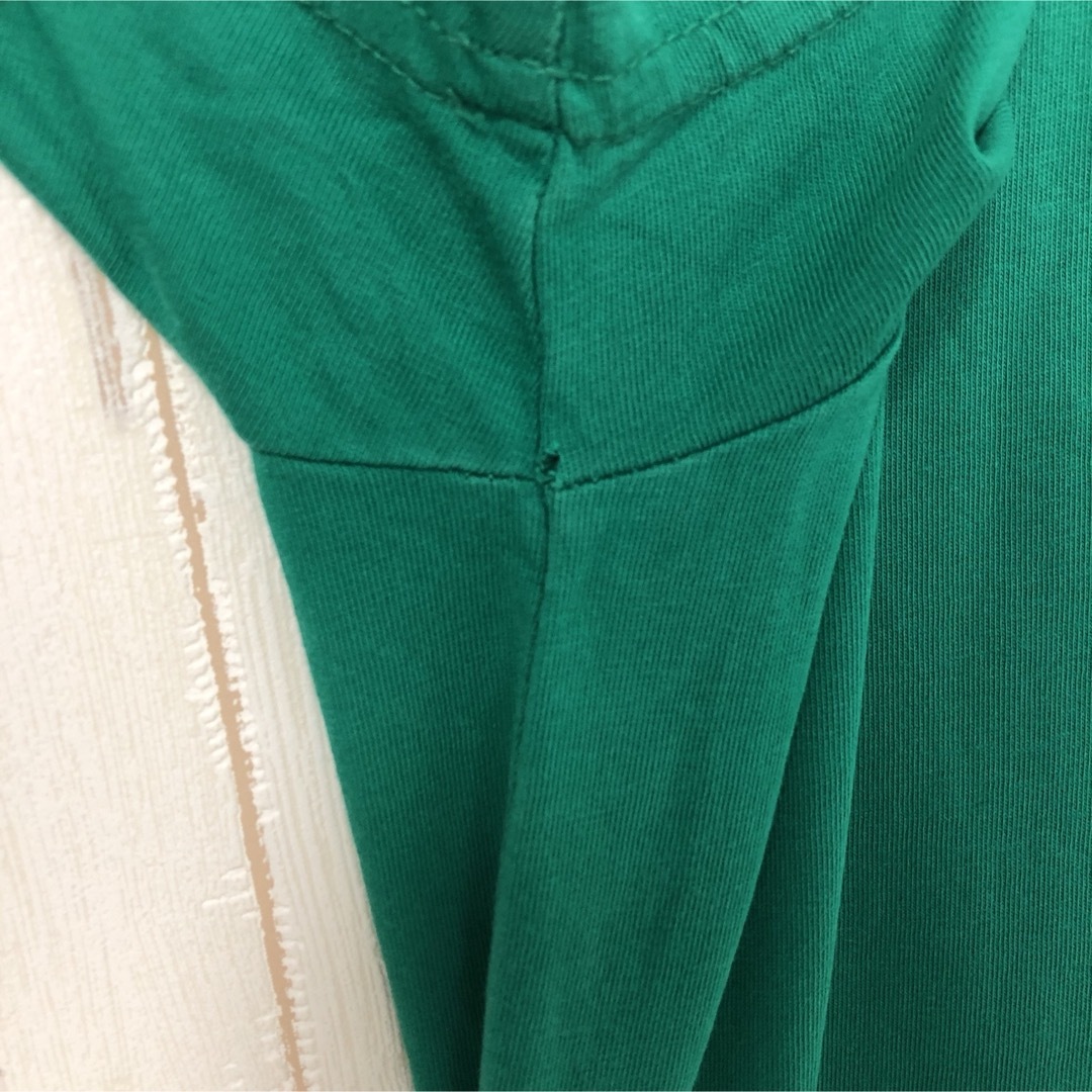 NAUTICA(ノーティカ)のNAUTICA ノーティカ Tシャツ 半袖 刺繍ロゴ ワンポイント 緑 L 古着 メンズのトップス(Tシャツ/カットソー(半袖/袖なし))の商品写真