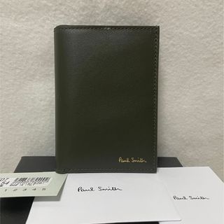 ポールスミス(Paul Smith)の新品 ポールスミス PAULSMITH 折り財布 オリーブ イタリア製(折り財布)