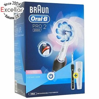 ブラウン(BRAUN)のBraun　電動歯ブラシ オーラルB PRO2000　D5015132XBK　ブラック(電動歯ブラシ)