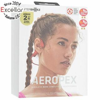 アフターショックス(AFTERSHOKZ)のAfterShokz　骨伝導ワイヤレスヘッドホン Aeropex　AFT-EP-000014　ソーラーレッド(ヘッドフォン/イヤフォン)