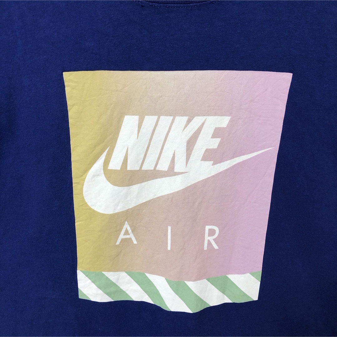 NIKE(ナイキ)のNIKE ナイキ ビッグプリント tシャツ 半袖 青 オーバーサイズ 海外古着 メンズのトップス(Tシャツ/カットソー(半袖/袖なし))の商品写真