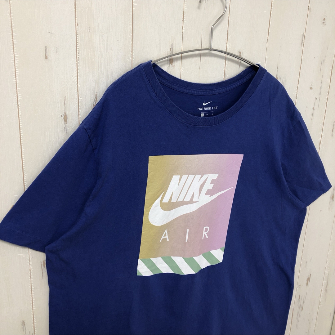 NIKE(ナイキ)のNIKE ナイキ ビッグプリント tシャツ 半袖 青 オーバーサイズ 海外古着 メンズのトップス(Tシャツ/カットソー(半袖/袖なし))の商品写真