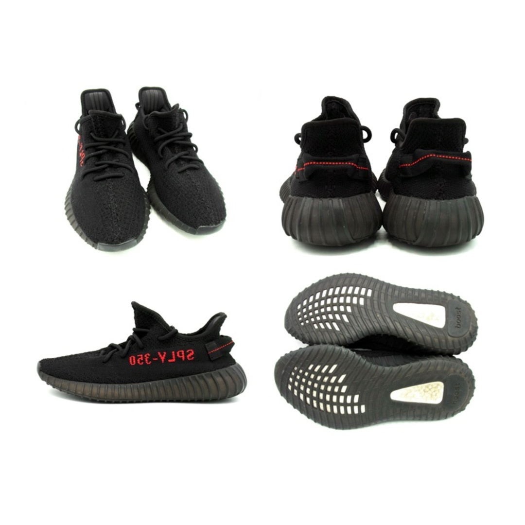 adidas(アディダス)のアディダス adidas × カニエウエスト KANYE WEST ■ 【 YEEZY BOOST 350 V2 Black Red　2020 CP9652 】 イージー ブースト 350 V2 コアブラック レッド スニーカー　n5388 メンズの靴/シューズ(スニーカー)の商品写真