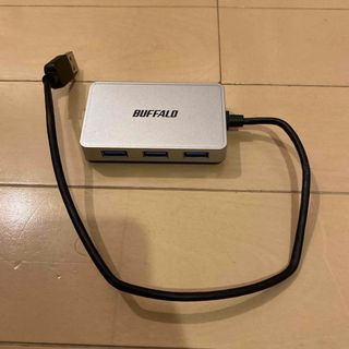 BUFFALO USB HUB シルバー(PC周辺機器)