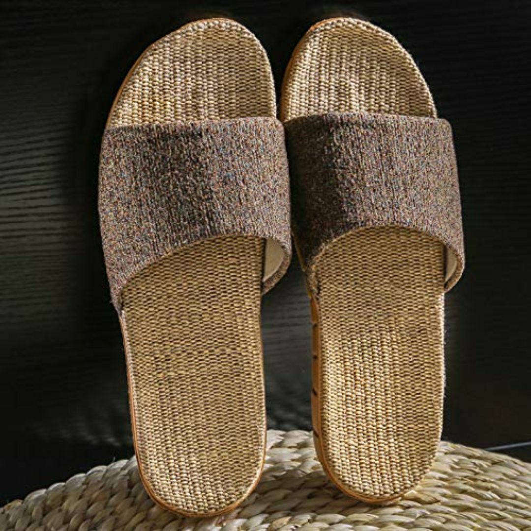 [VILAU] ルームシューズ 麻スリッパ 春夏用 室内 サンダル 部屋用 軽量 レディースの靴/シューズ(その他)の商品写真