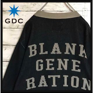 ジーディーシー(GDC)の【美品・希少デザイン】GDC バックロゴカーディガン　デザイン◎ C267R(カーディガン)