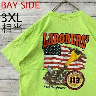 ベイサイド(BAY SIDE)のi97 US古着　BAY SIDE　半袖Tシャツ　LIUNA　労働組合　労働者(Tシャツ/カットソー(半袖/袖なし))