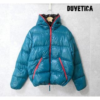 美品 DUVETICA フーディ ナイロン ジップアップ ダウンジャケット