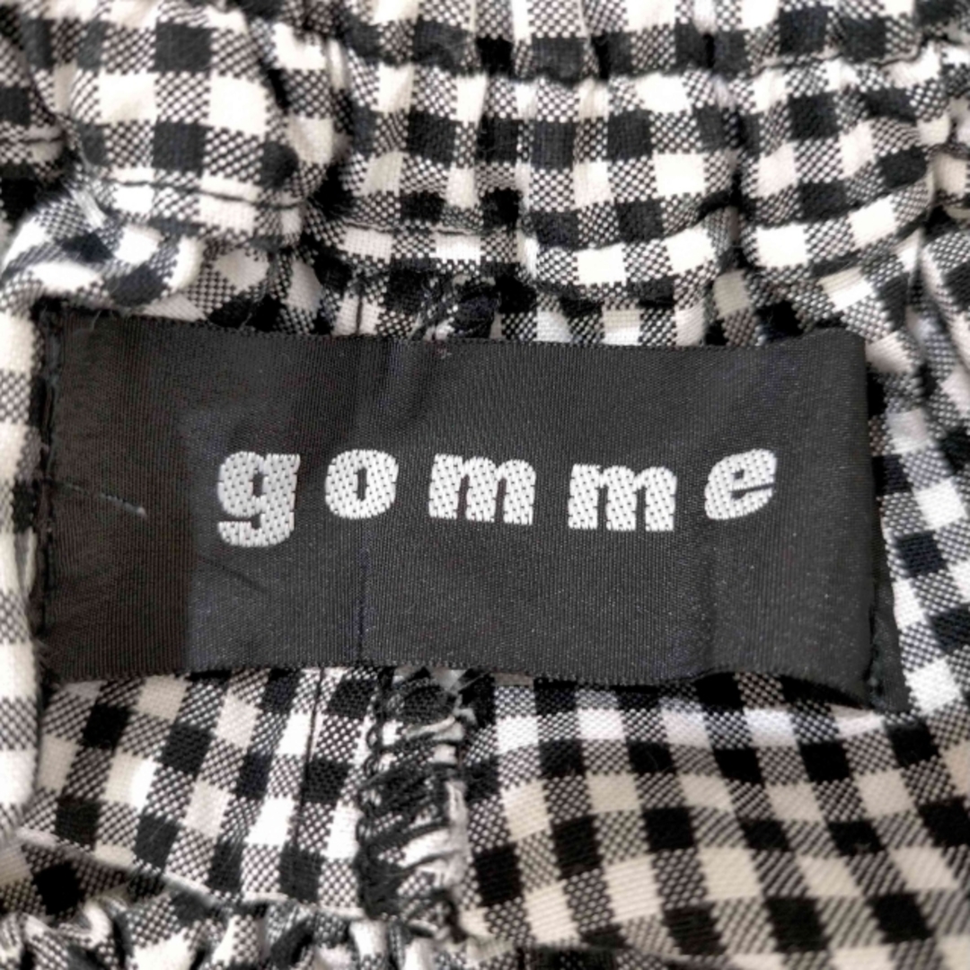 gomme(ゴム)のgomme(ゴム) ギンガムチェック サルエルパンツ レディース パンツ レディースのパンツ(サルエルパンツ)の商品写真