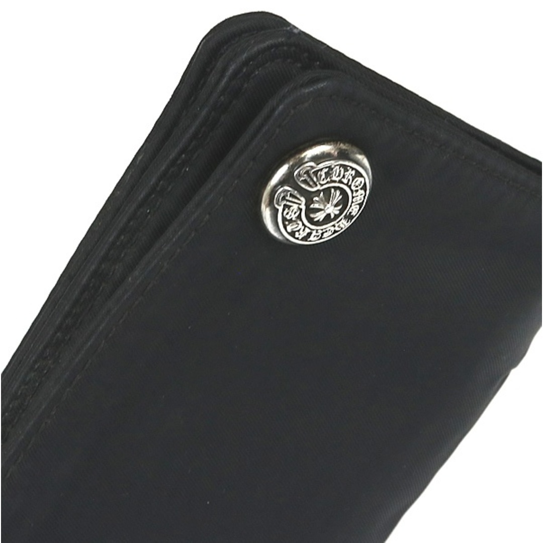 Chrome Hearts(クロムハーツ)のCHROME HEARTS 銀座店 クロムハーツ 1ZIP ナイロン ウォレット 二つ折り財布 SV925 黒 94456 メンズのファッション小物(折り財布)の商品写真