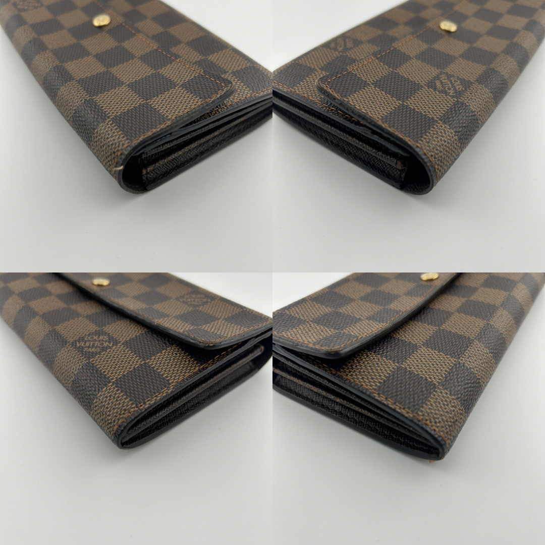 LOUIS VUITTON(ルイヴィトン)のルイヴィトン ダミエ ポルトフォイユ サラ 財布 長財布 ブランド レディース レディースのファッション小物(財布)の商品写真