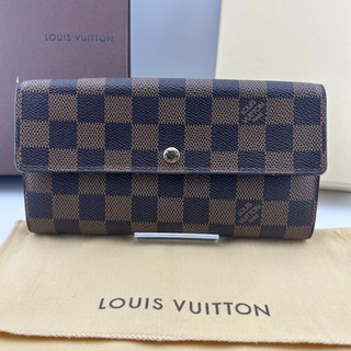 ルイヴィトン(LOUIS VUITTON)のルイヴィトン ダミエ ポルトフォイユ サラ 財布 長財布 ブランド レディース(財布)