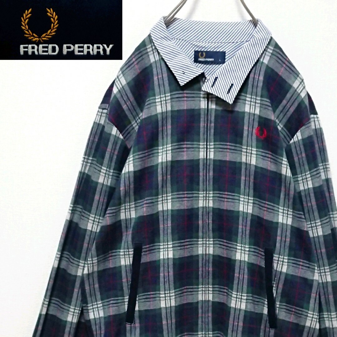 MadeinEnglandHa希少　Fred perry ハリントンジャケット