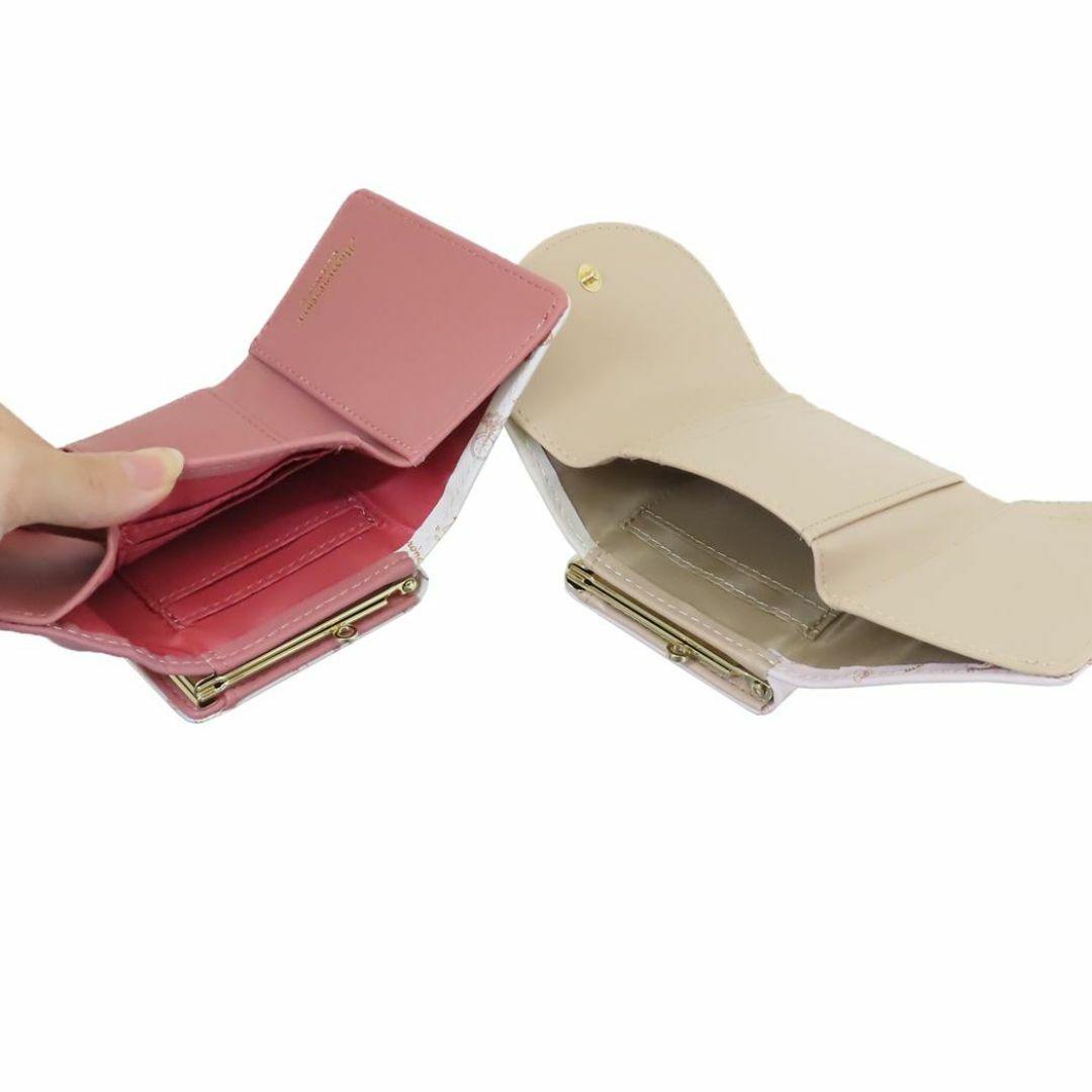 サンリオ(サンリオ)のマロンクリーム　財布　口金　三つ折り　がま口　ウォレット　サンリオ　ピンク レディースのファッション小物(財布)の商品写真