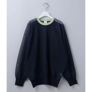 ロク(6 (ROKU))の6  SHEER COLOR RIB PULLOVER  ロク(カットソー(長袖/七分))